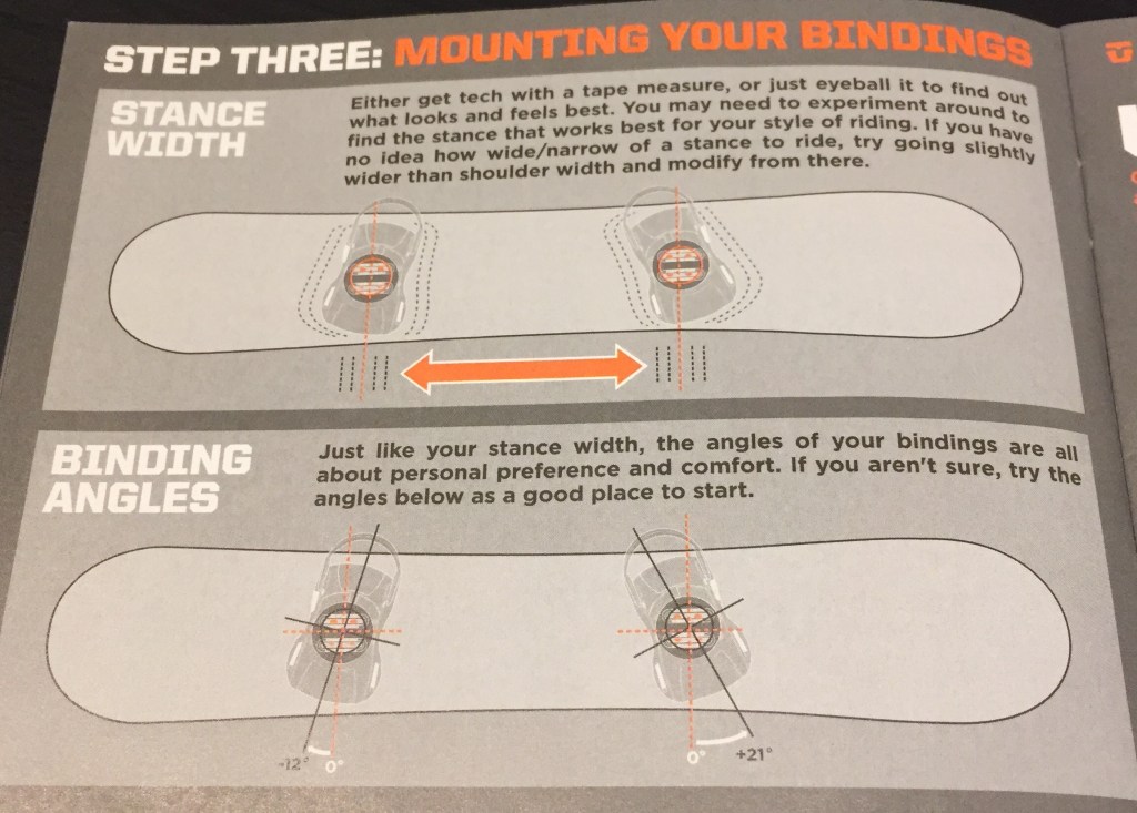Step Three: Mounting Your Bindings -Stance Width and Binding Angles